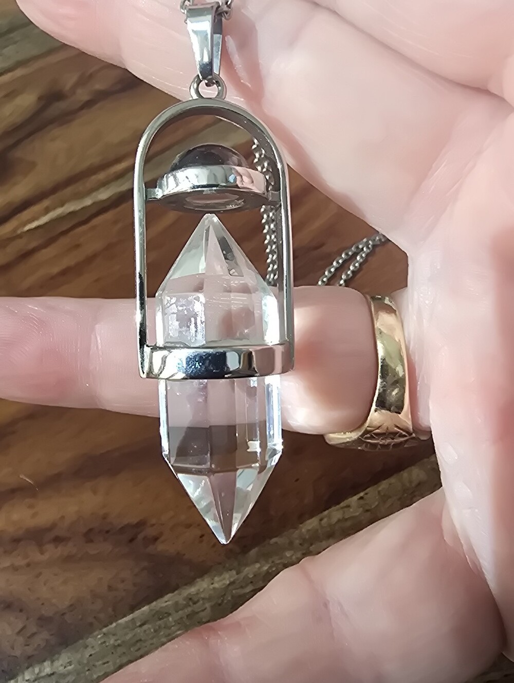 Discontinued Evil Pawn Jewelry Smoky Quartz Generator Necklace - Picture 4 of 10